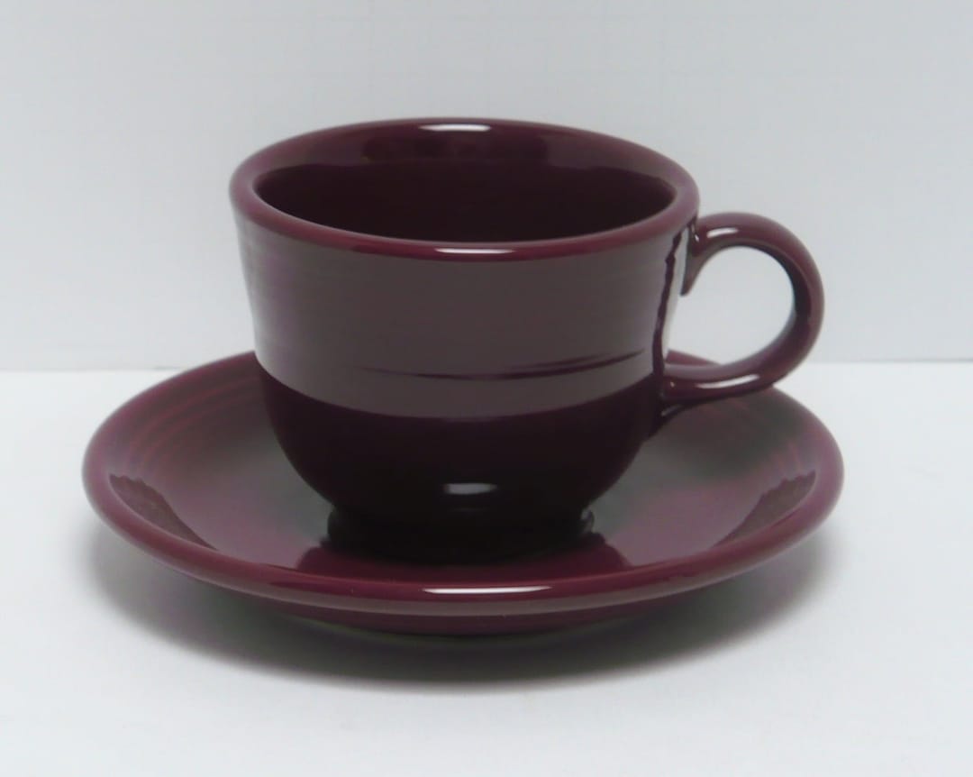 Tea Cup & Saucer Set in Yellow Product Photo