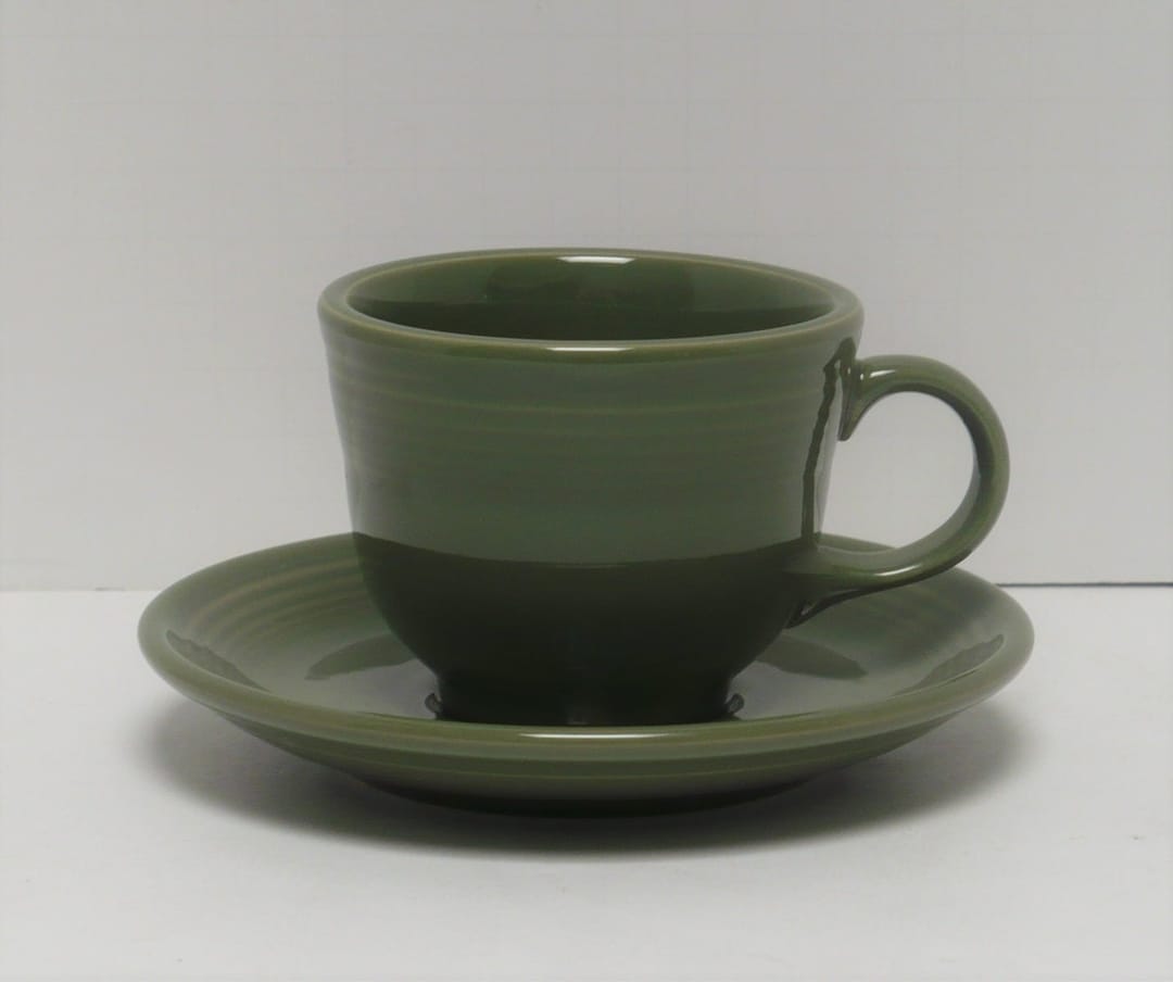 Tea Cup & Saucer Set in Yellow Product Photo