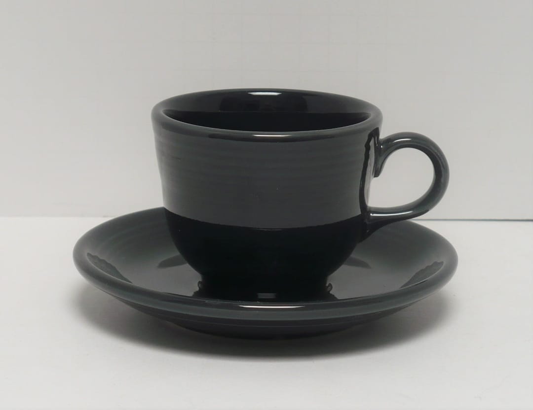 Tea Cup & Saucer Set in Yellow Product Photo