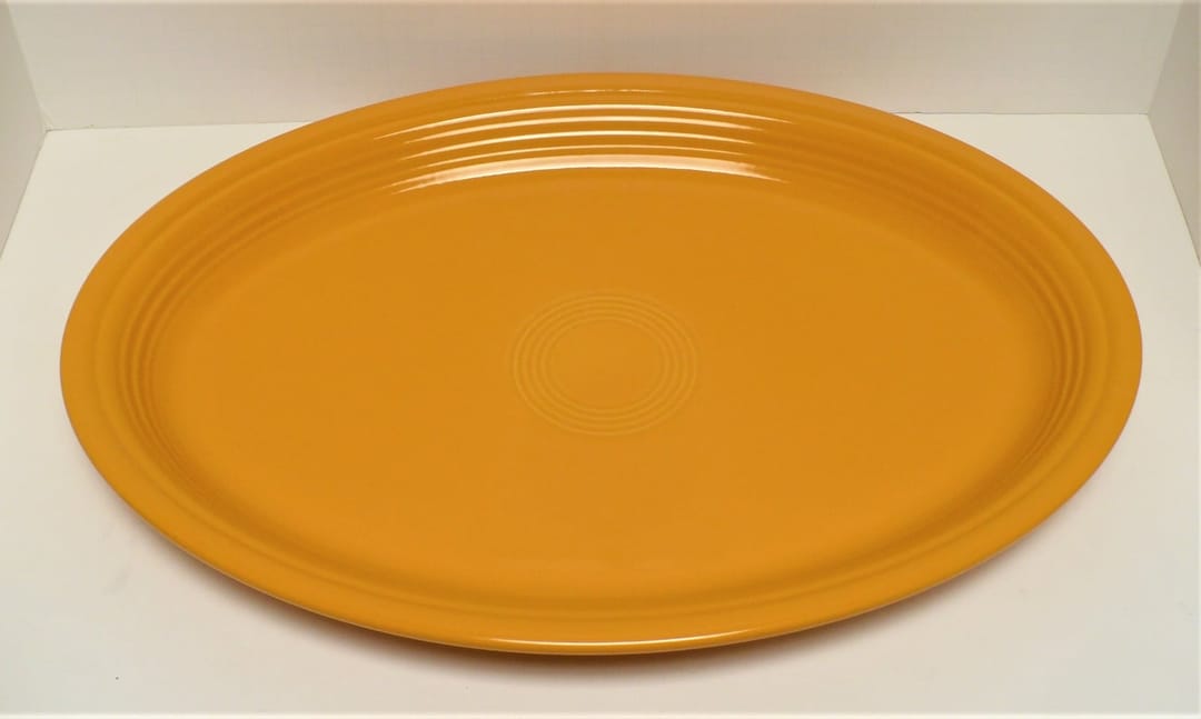 Fiesta® Extra Large Oval Serving Platter 19'' Marigold 75th Anniversary