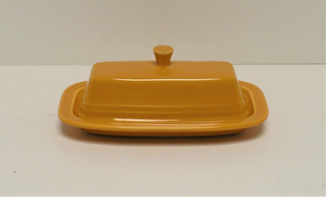 Fiesta® Marigold Covered Butter Dish For 75th Anniversary New 2012 Original Inventory