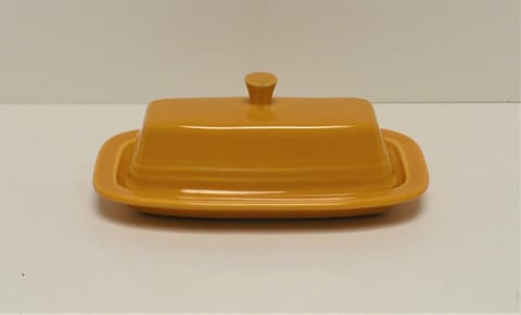 Fiesta® Marigold Covered Butter Dish For 75th Anniversary New 2012 Original Inventory