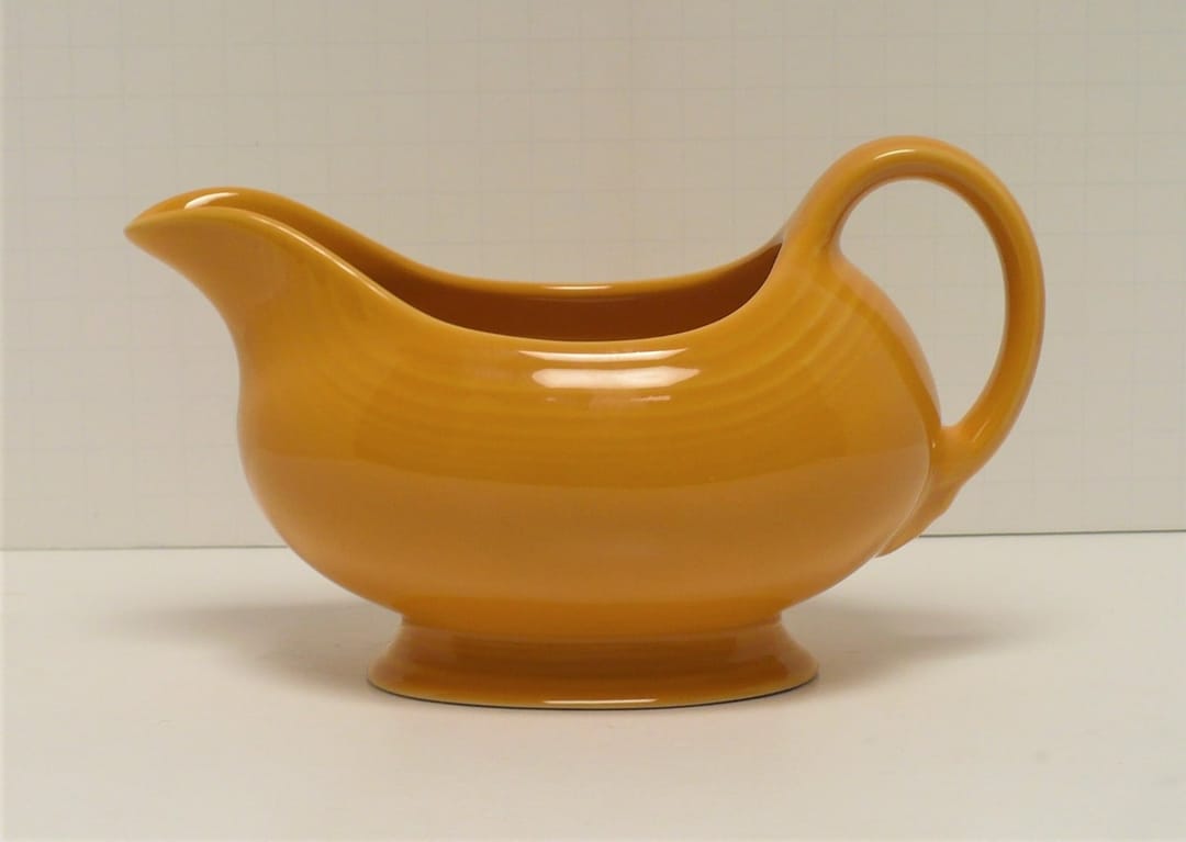 Fiesta® Marigold Sauce Boat 75th Anniversary New 2012 Original Inventory