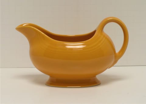 Fiesta® Marigold Sauce Boat 75th Anniversary New 2012 Original Inventory