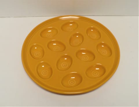 Egg Platter-Tray in Marigold 75th Anniversary
