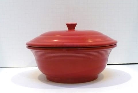 Fiesta® Scarlet Covered Casserole Marked Fiesta® HLC *PRICED REDUCED 30%