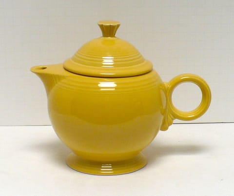 Fiesta® Sunflower Teapot New 2005 Original Inventory w/Factory Box Marked Fiesta® HLC
