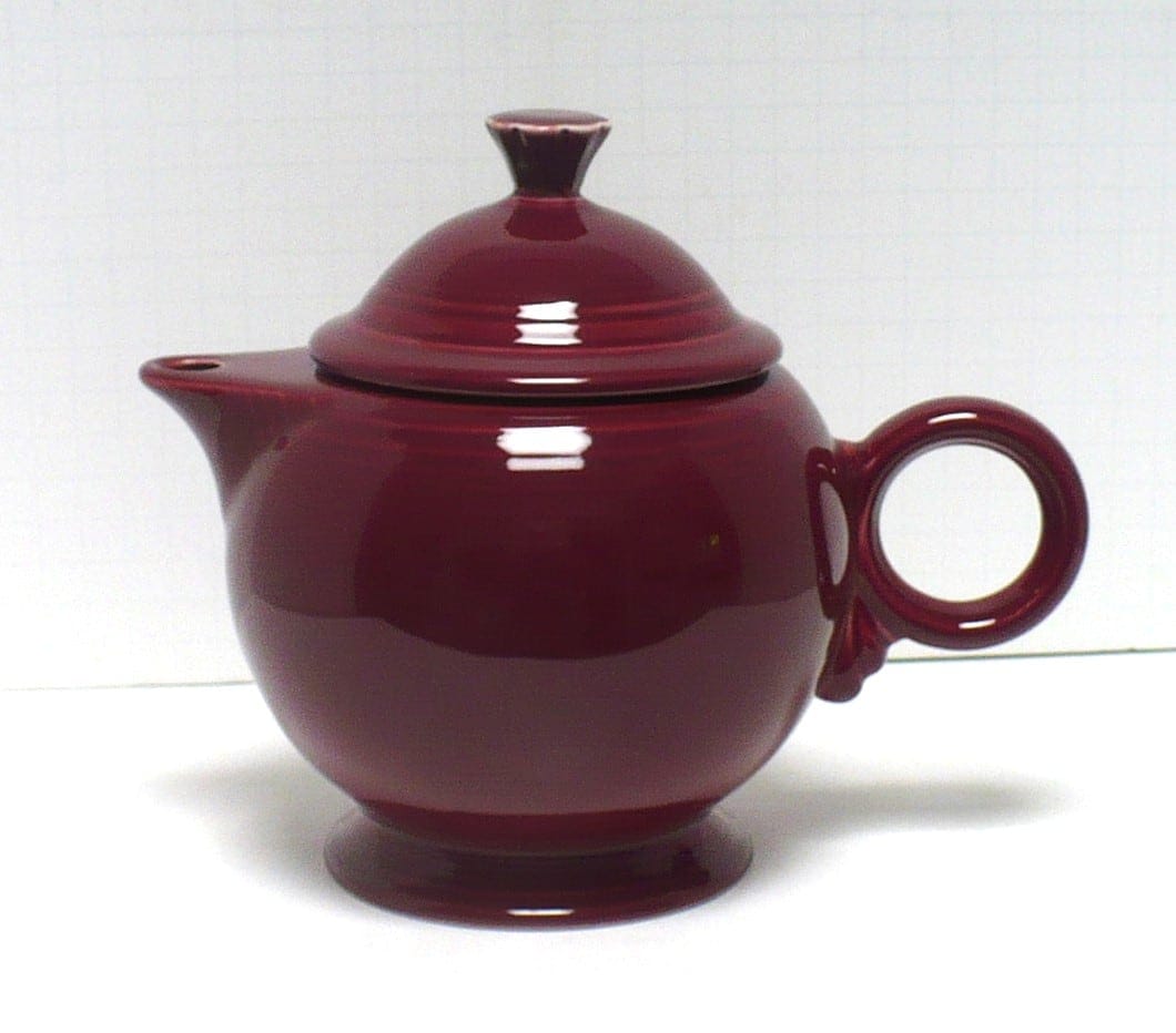 Fiesta® Cinnabar Large Covered Teapot New 2010 Original Inventory w/Factory Box