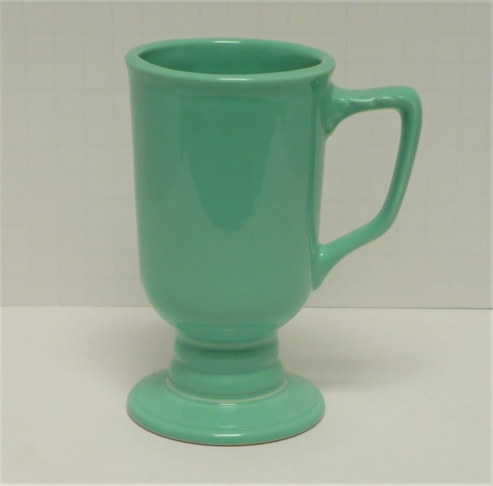 Homer Laughlin Irish Coffee Footed Mug in Sea Mist Green