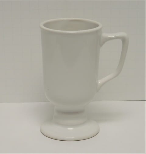 Homer Laughlin Irish Coffee Footed Mug in White