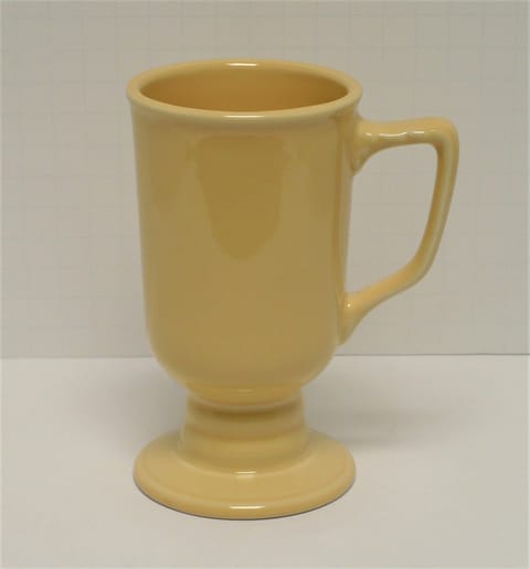 Homer Laughlin Irish Coffee Footed Mug in Yellow