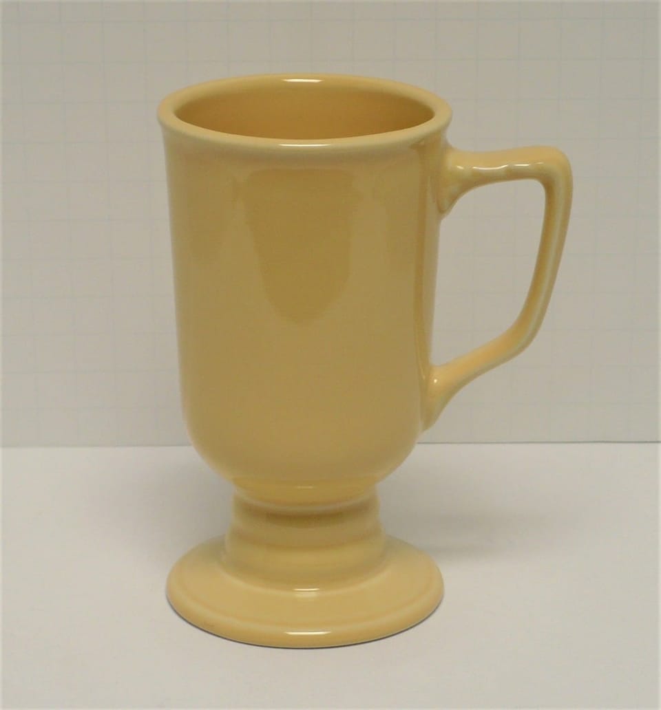 Homer Laughlin Irish Coffee Footed Mug in Yellow