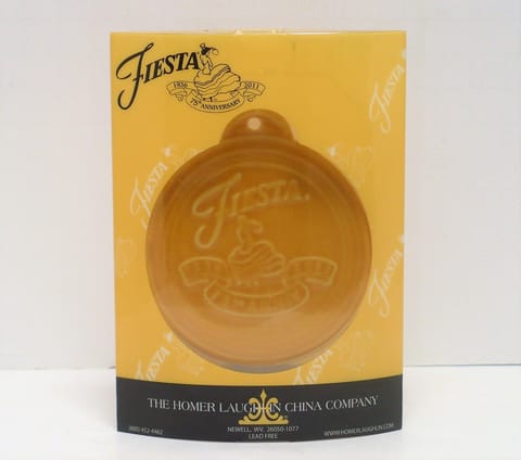 Fiesta® Holiday Marigold 75th Anniversary Ornament Produced in 2011