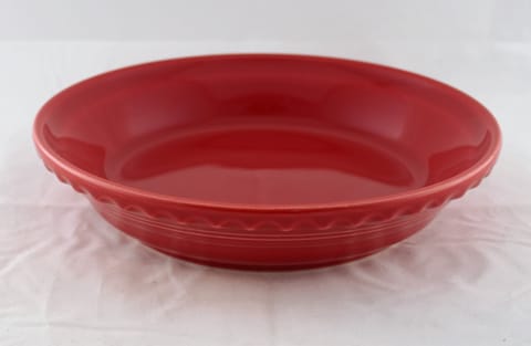 Fiesta®l; Medium Pie Baker in Scarlet MARKED FIESTA® HLC
