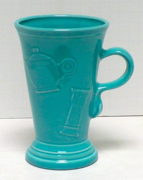Fiesta® Pedestal Mug 18 oz. in Turquoise, New 2000 Original Inventory
