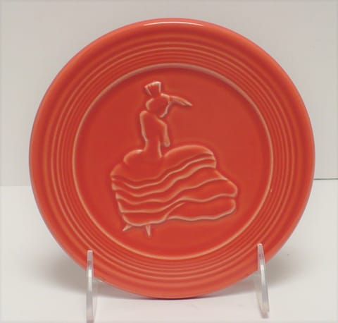 Fiesta® Trivet w/Dancing Lady® in Persimmon