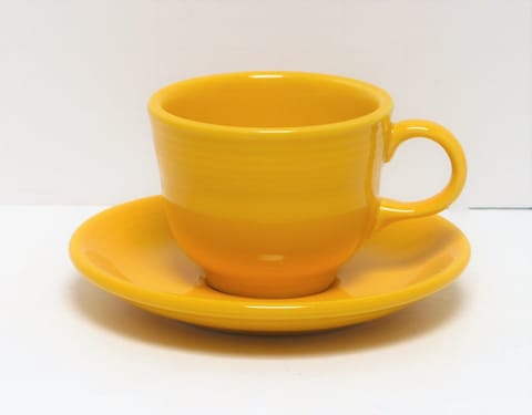 Fiesta® Tea Cup & Saucer Set in Daffodil Factory First