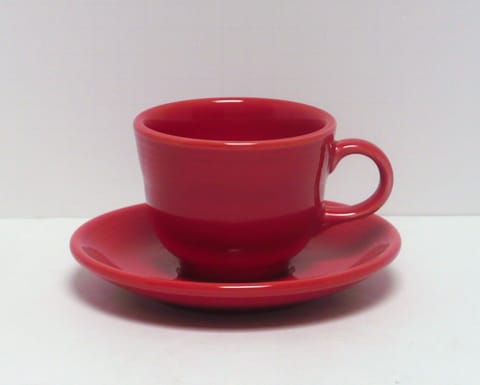 Fiesta® Tea Cup & Saucer Set in Scarlet