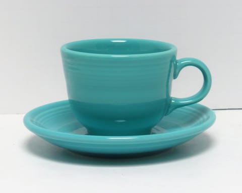 Fiesta® Tea Cup & Saucer Set in Turquoise Factory First