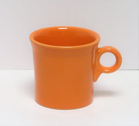 Fiesta® Ring Handle Mug in Tangerine - Retired