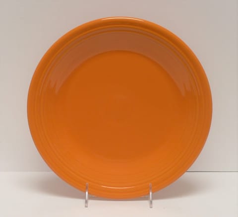 Fiesta® Dinner Plate in Tangerine Marked Fiesta® HLC
