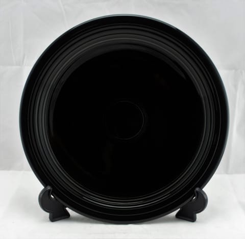 Fiesta® Black Set of Four (4) Chop Plates Charger Plates 12'' New 2005 Original Inventory