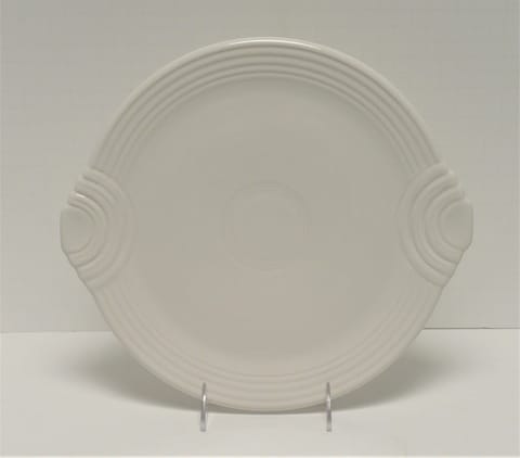 Fiesta® Cake Plate-Handled Tray in White
