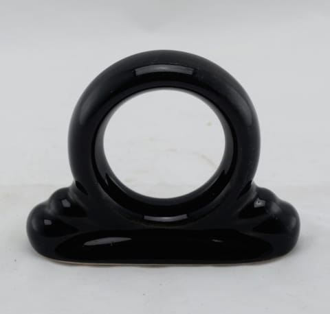 Fiesta® Ceramic Napkin Ring in Black
