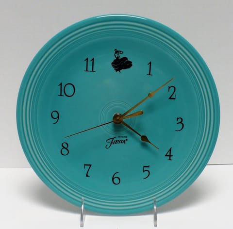 Fiesta® Wall Clock in Turquoise 
