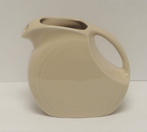 Small Disk Juice Pitcher in Ivory