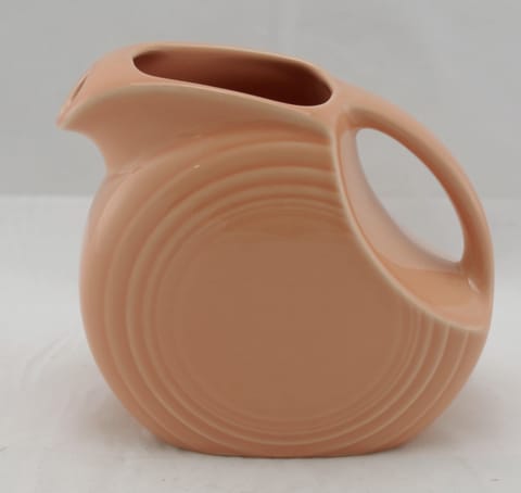 Fiesta® Apricot Small Disk Juice Pitcher New 1998 Original Inventory w/Factory Box