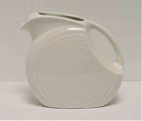 Fiesta® White Small Disk Juice Pitcher Marked Fiesta® HLC w/Factory Box