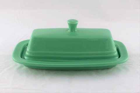 Fiesta® Sea Mist Green Covered Butter Dish New 2005 Original Inventory w/Factory Box