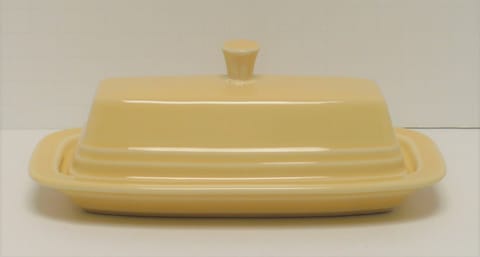 Fiesta® Yellow Covered Butter Dish New 2002 Original Inventory