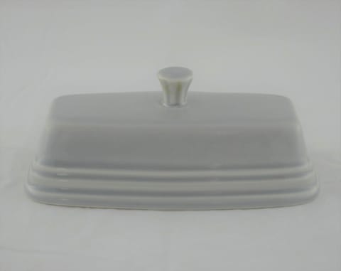Lid to Covered Butter in Pearl Gray