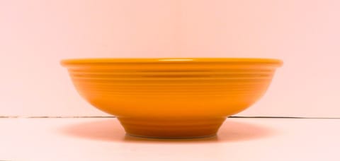 Fiesta® Pedestal Bowl in Tangerine, Marked Fiesta® HLC