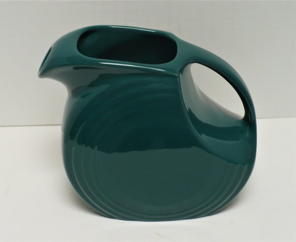 Fiesta® Evergreen Large Disk Pitcher New 2010 Original Inventory