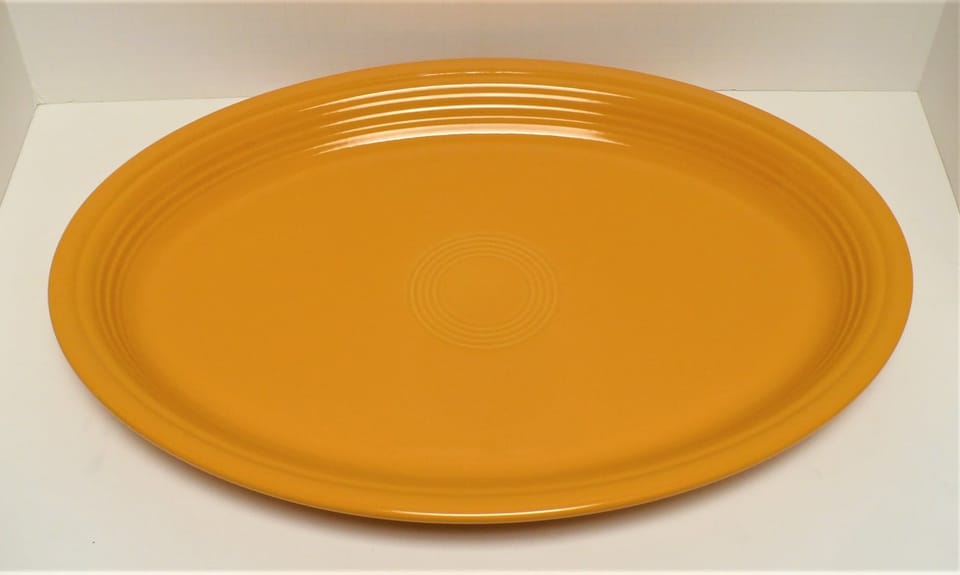 Fiesta® Extra Large Oval Serving Platter 19'' Marigold 75th Anniversary