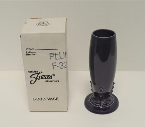 Fiesta® Bud Vase 6 in. in Plum, Marked Fiesta® HLC