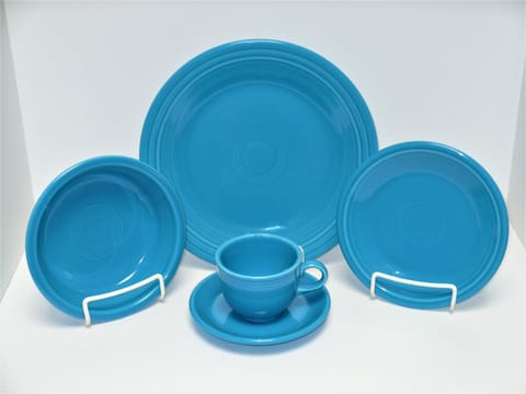 Fiesta® Peacock 5 Piece Place Setting w/Cup & Saucer New 2005 Original Inventory